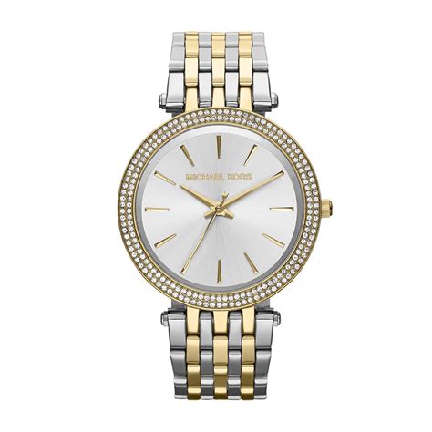 michael kors uhr gelbgold silber|Michael Kors ladies watches.